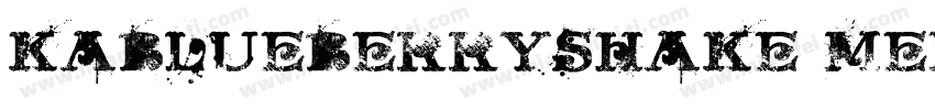 KABlueberryShake Medium字体转换